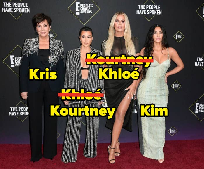 Khloe, Kourtney, and Kim on the red carpet with their mother Kris