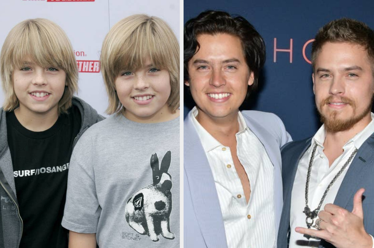 Cole and Dylan Sprouse attend a Playstation event on December 10, 2005, Cole Sprouse and Dylan Sprouse pose at a &quot;Moonshot&quot; screening on March 23, 2022