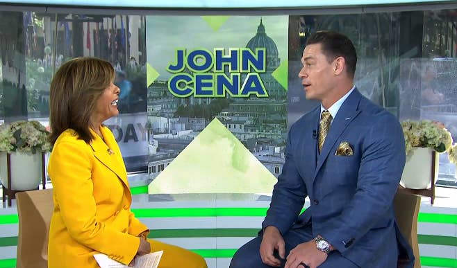 John Cena on &quot;Today&quot; speaking to Hoda Kotb