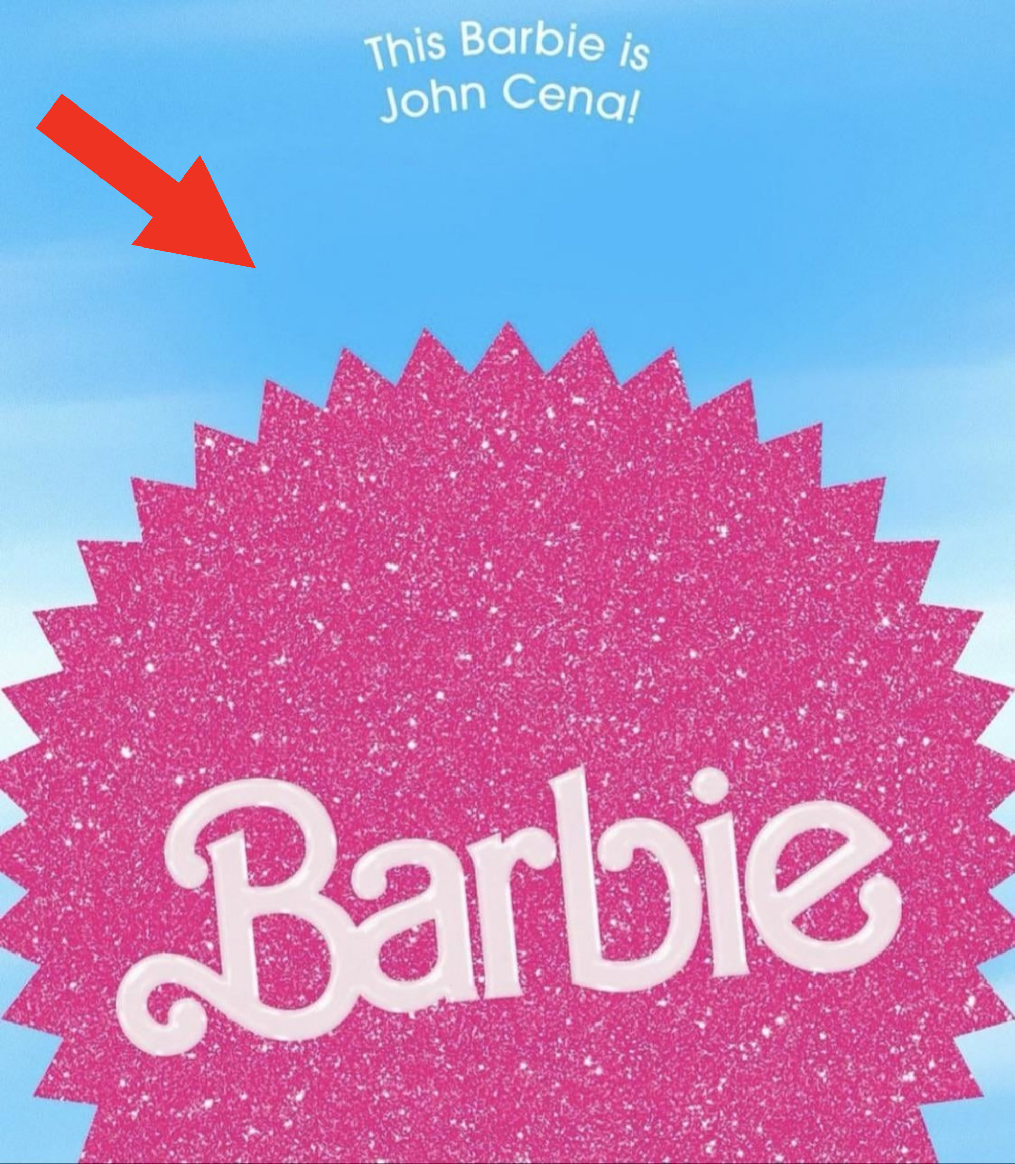 A blank &quot;Barbie&quot; poster