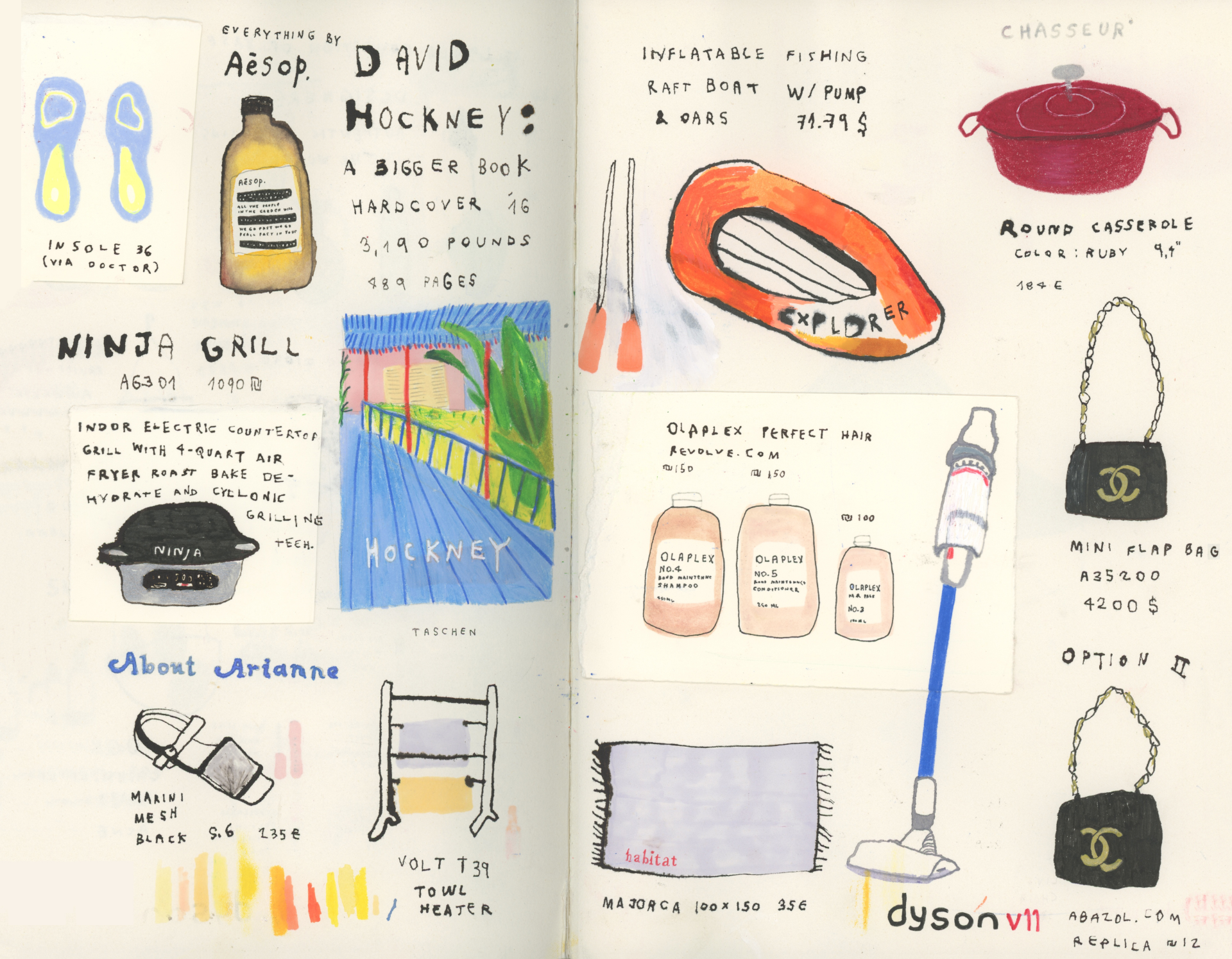 pages from Noa&#x27;s sketchbook