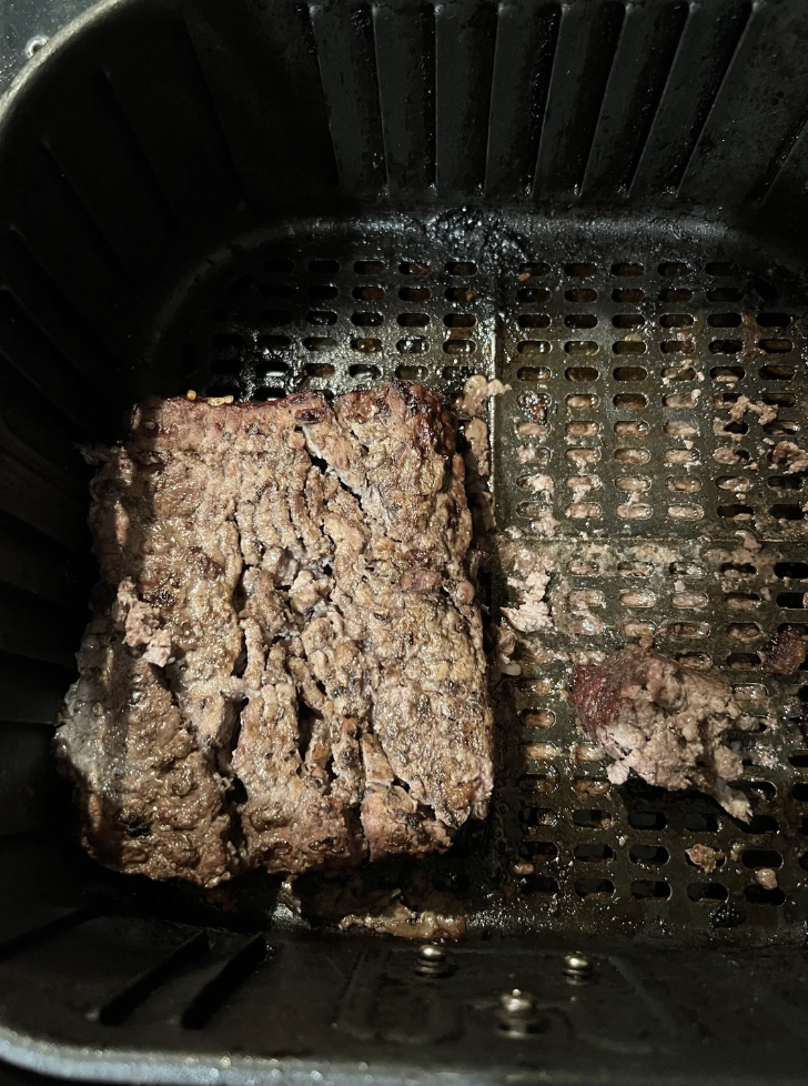 Melted ground beef