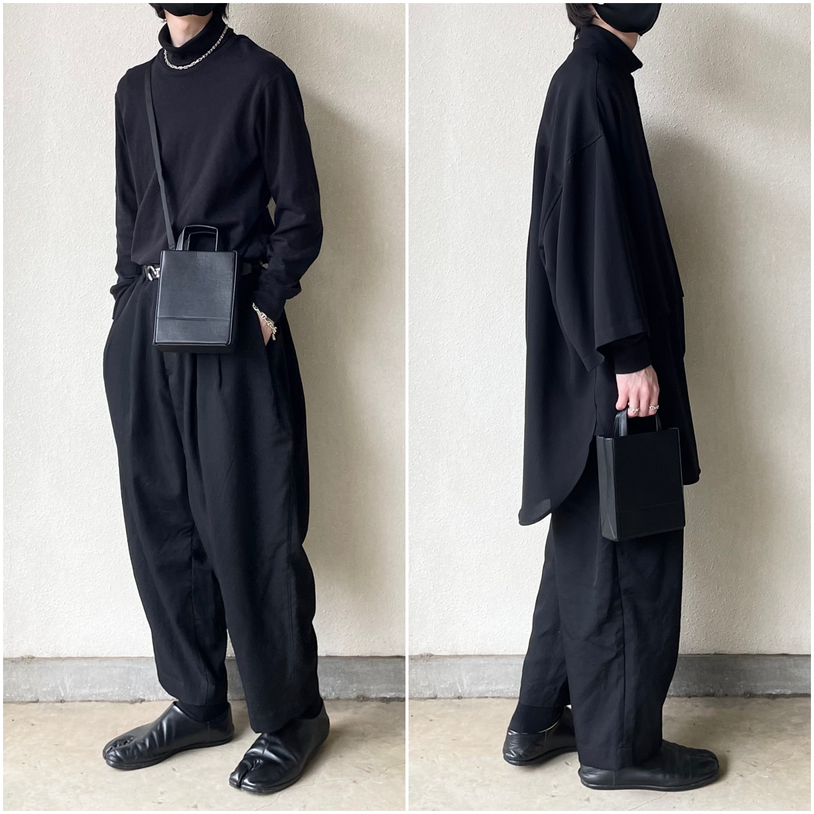 ZARAのオススメのバッグ「ミニオリガミ トートバッグ」のコーディネート