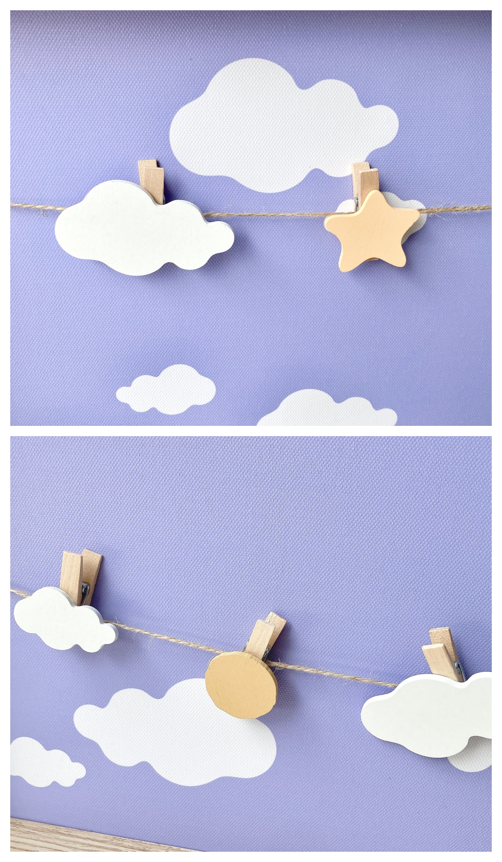 FLYING TIGER（フライングタイガー）のオススメのインテリア雑貨「雲のクリップ付きフレーム」