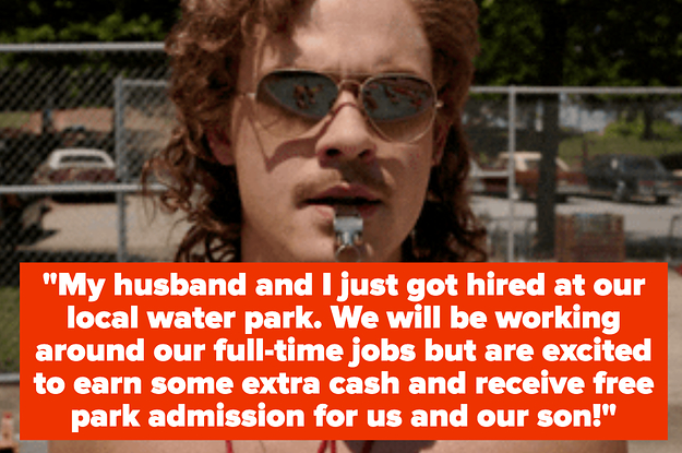 Billy from "Stranger Things" working as a lifeguard during summer