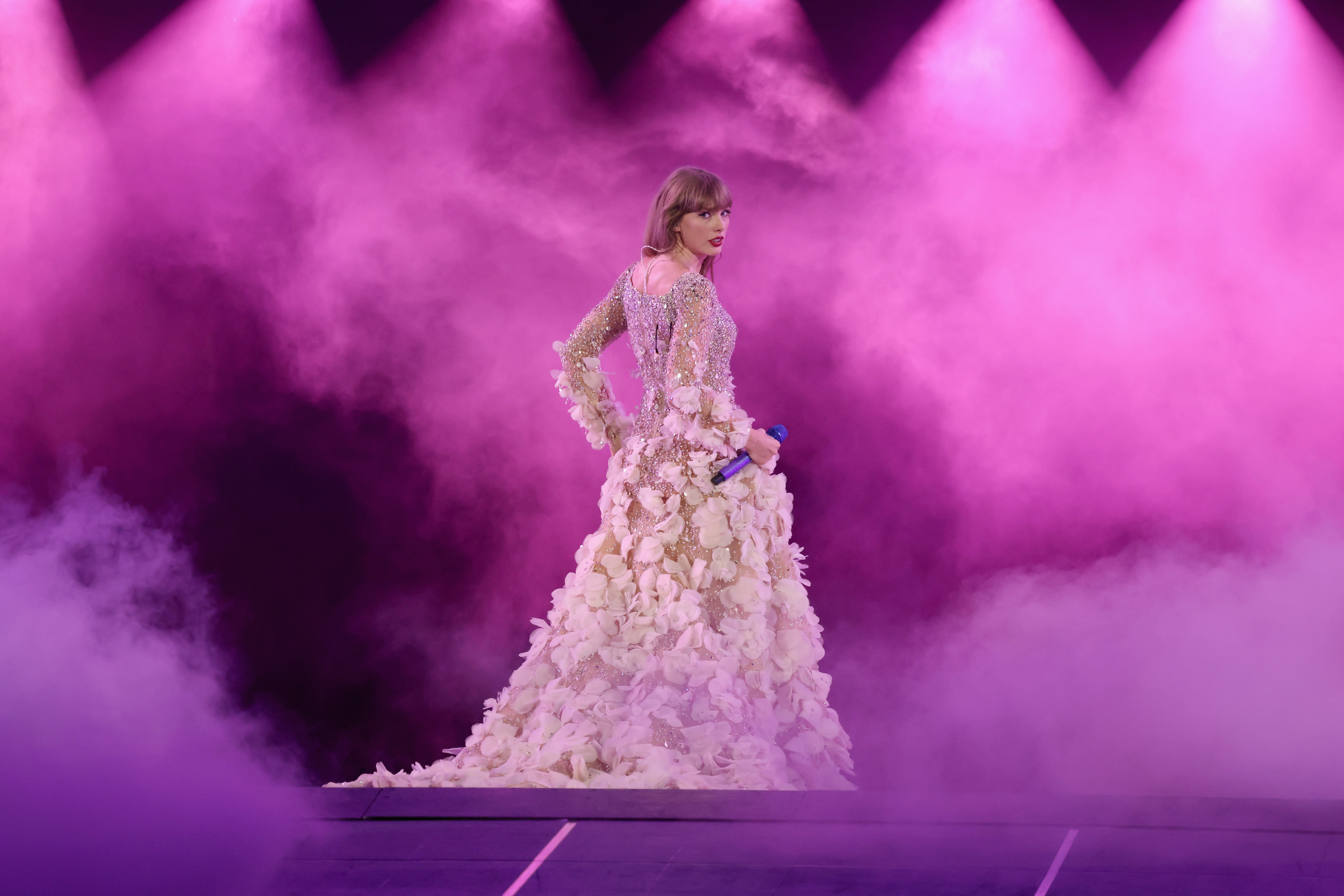 Taylor Swift wearing a lavish gown