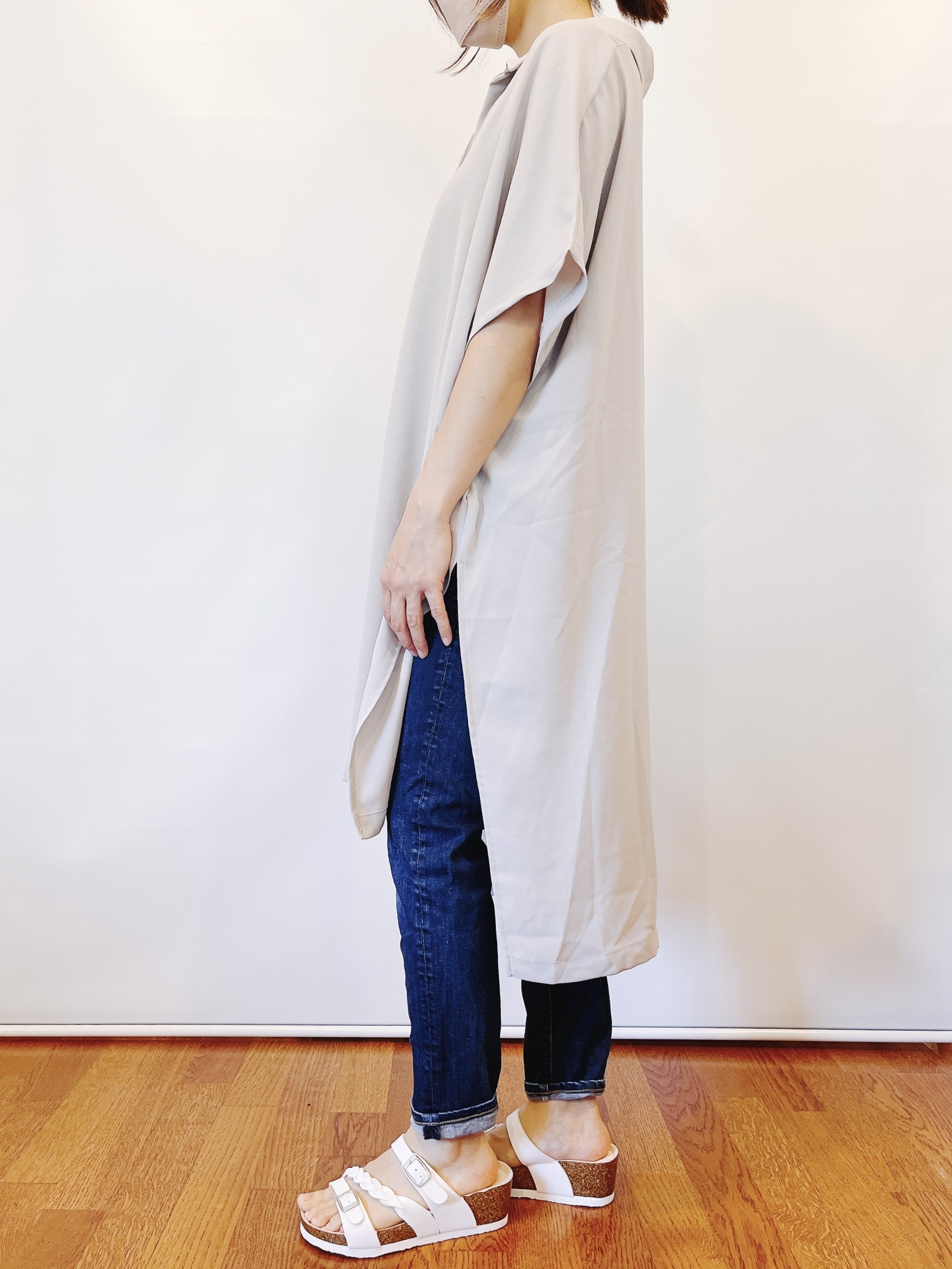 しまむらのオススメのアイテム「ツイルビッグシャツワンピース」