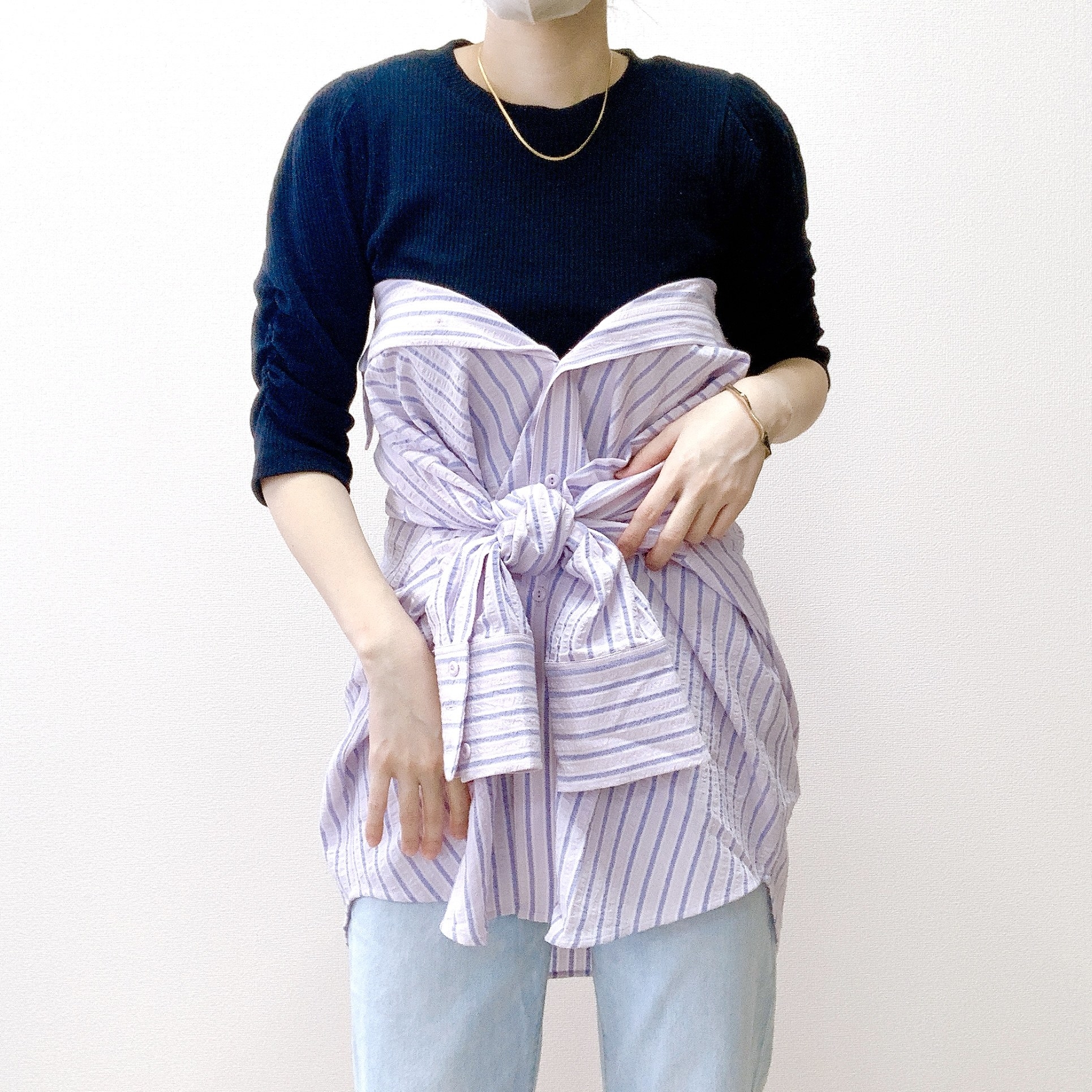 H＆Mのおすすめのレディースアイテム「コットンクレープシャツ」