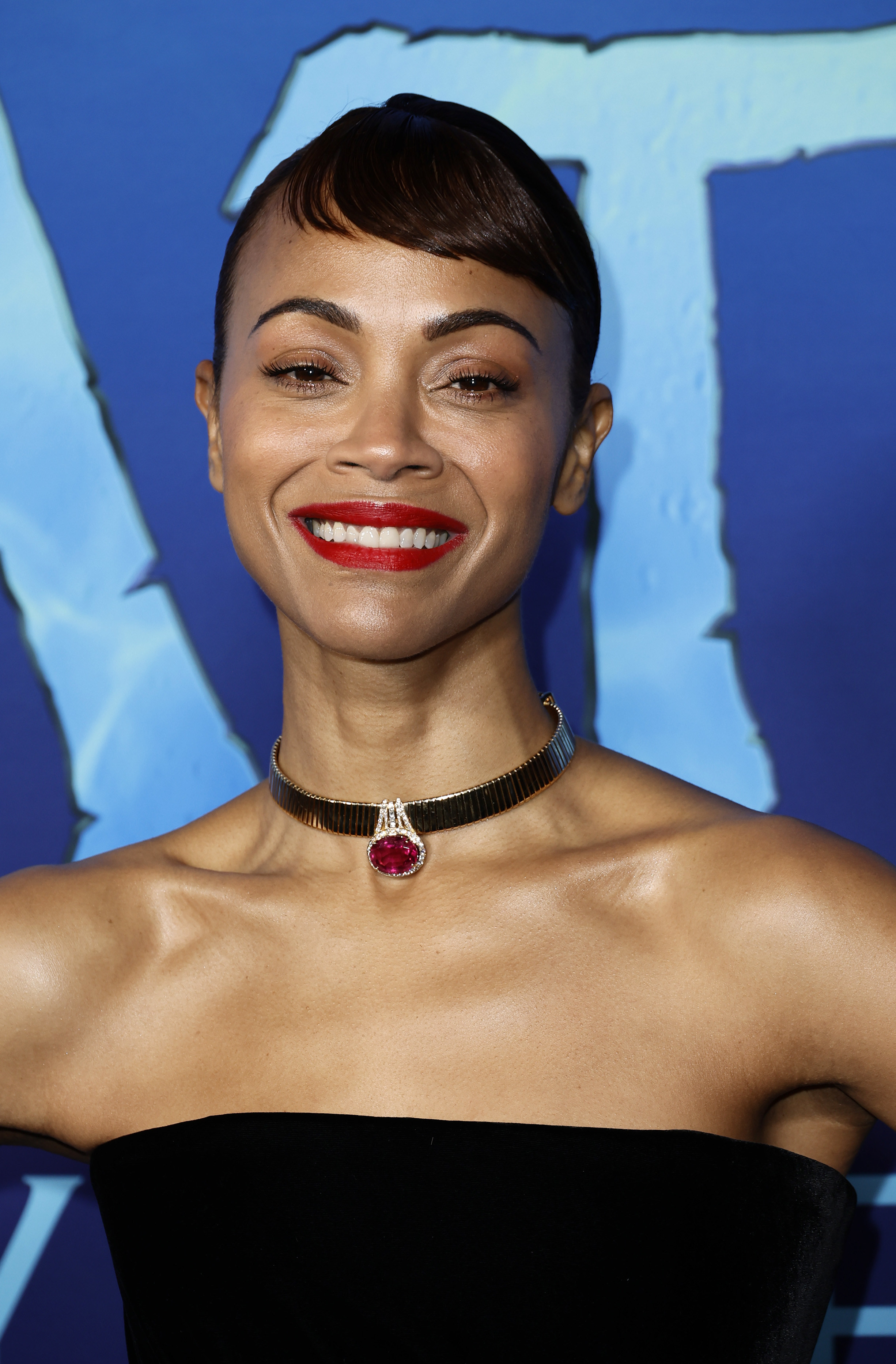 Zoe Saldana at the premiere of &quot;Avatar 2: Way of Water&quot;