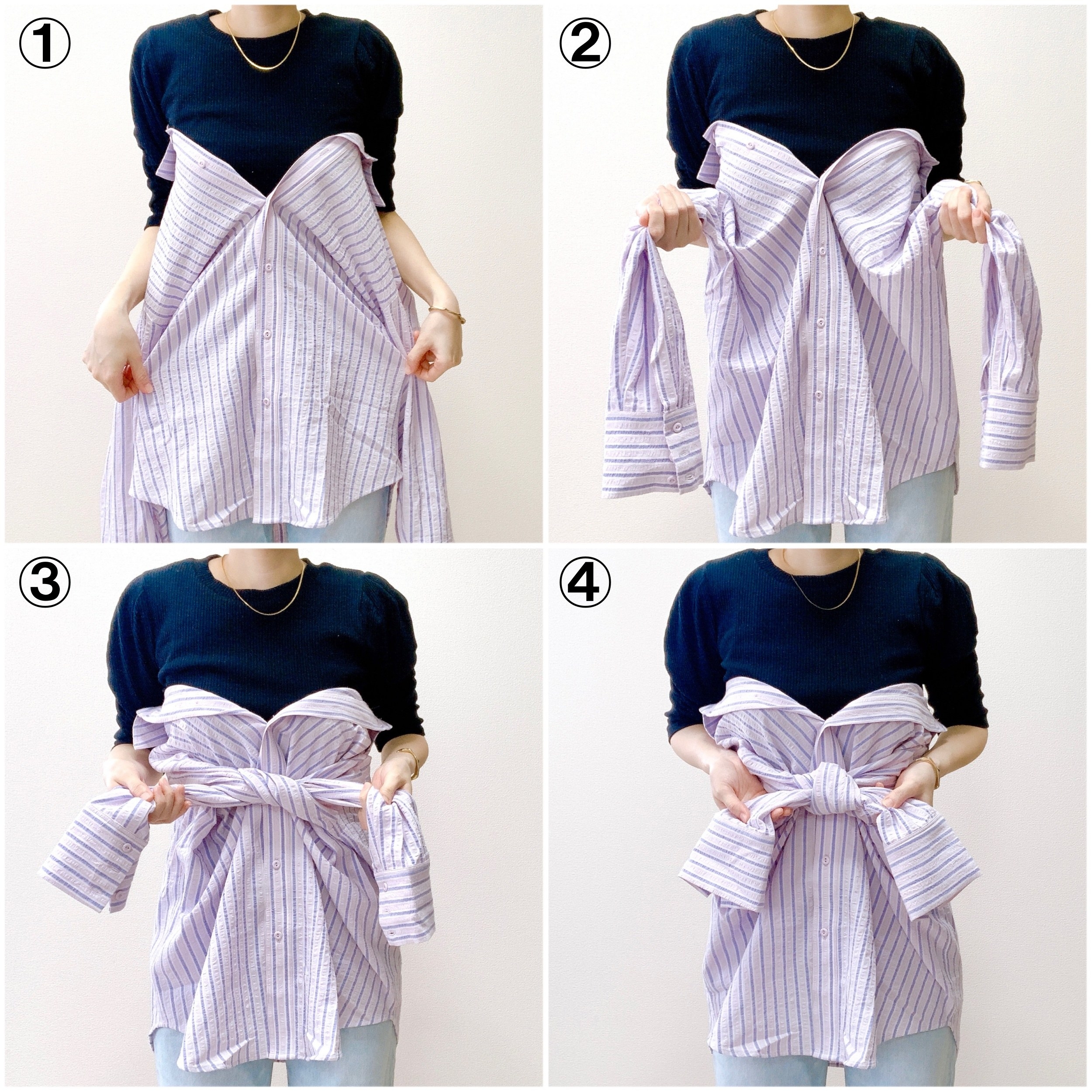 H＆Mのおすすめのレディースアイテム「コットンクレープシャツ」