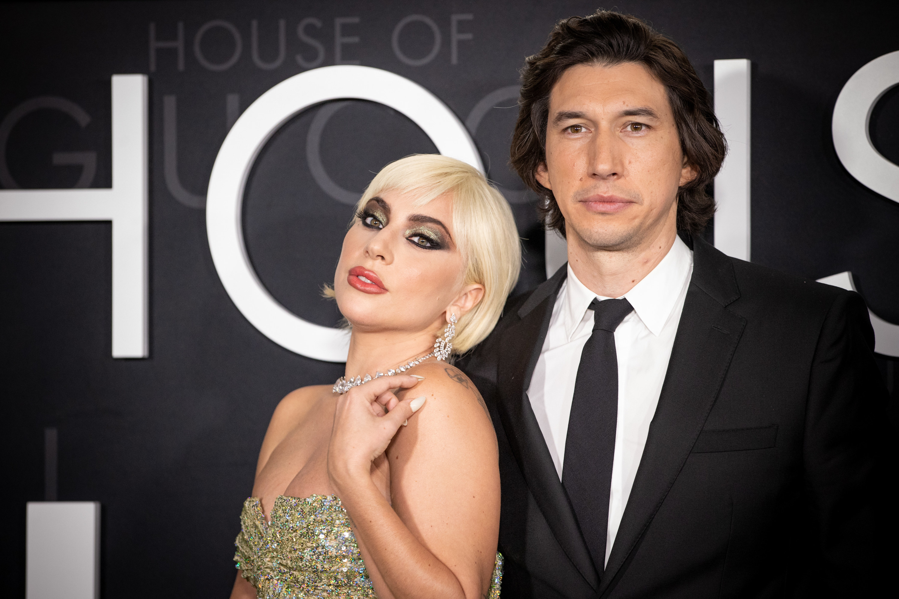 Lady Gaga and Adam Diver at the &quot;House of Gucci&quot; premiere