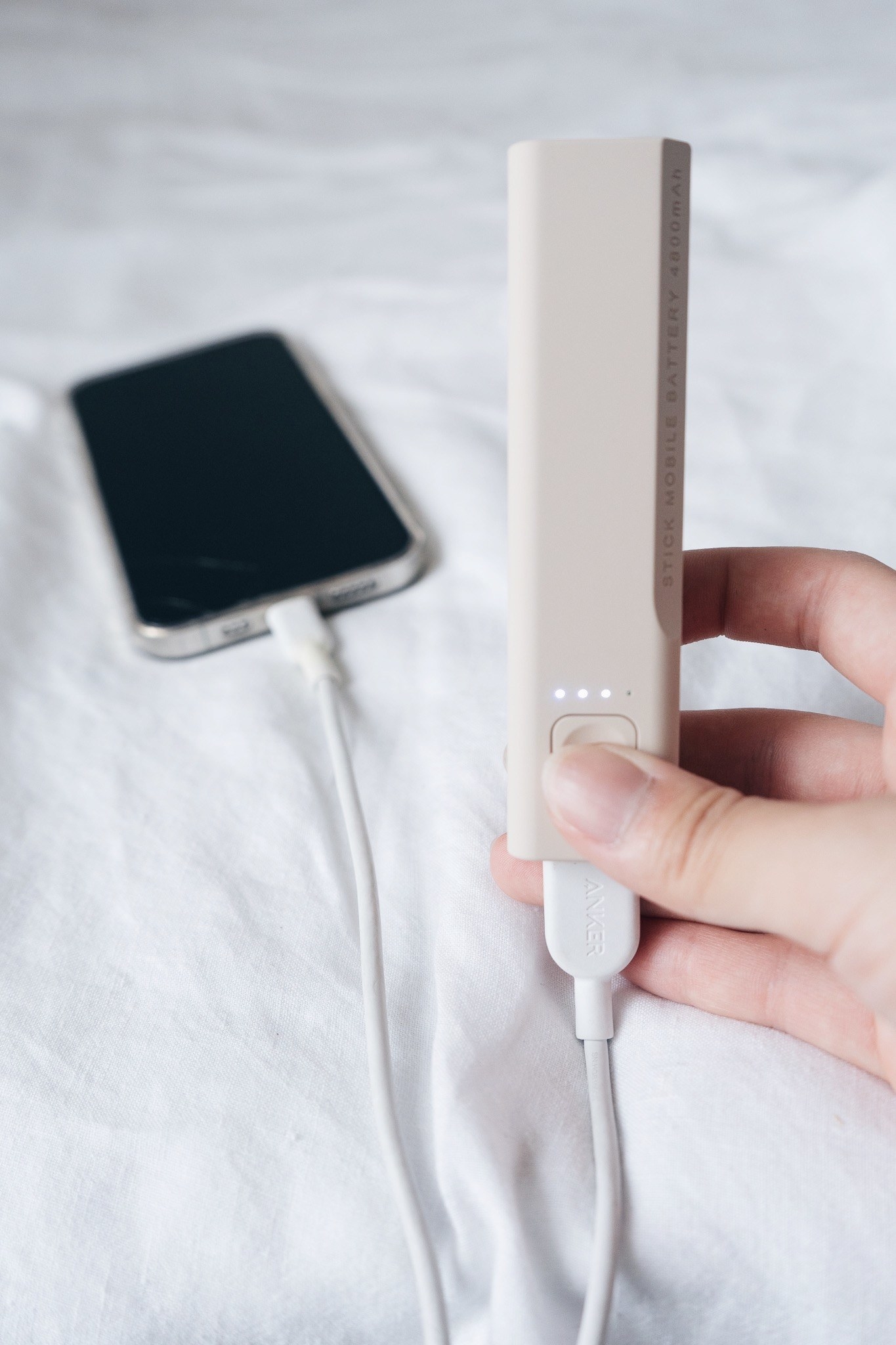 3COINSのオススメデバイス「スティックモバイルバッテリー」