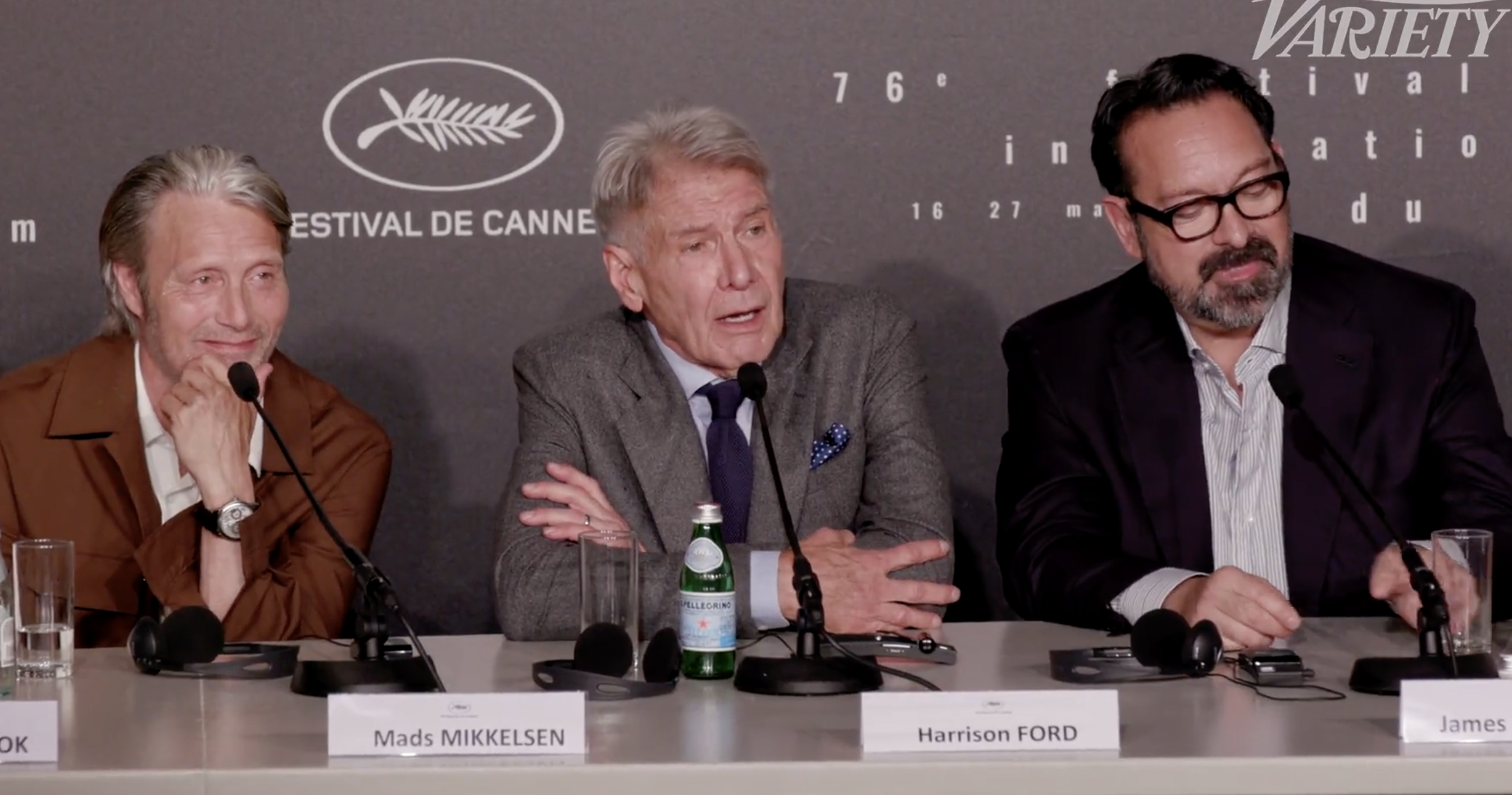 カンヌ国際映画祭、記者会見でのハリソン・フォード