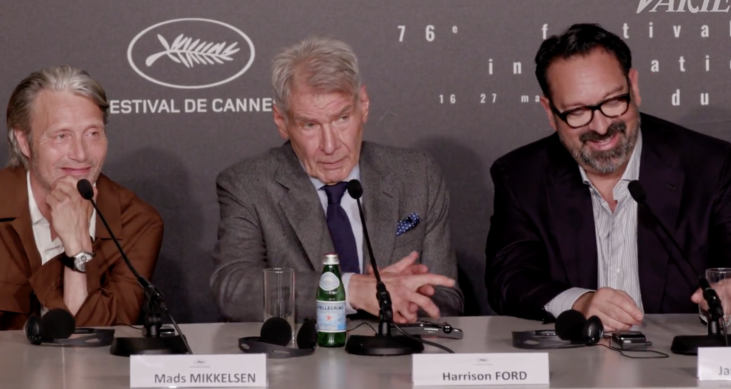カンヌ国際映画祭、記者会見でのハリソン・フォード