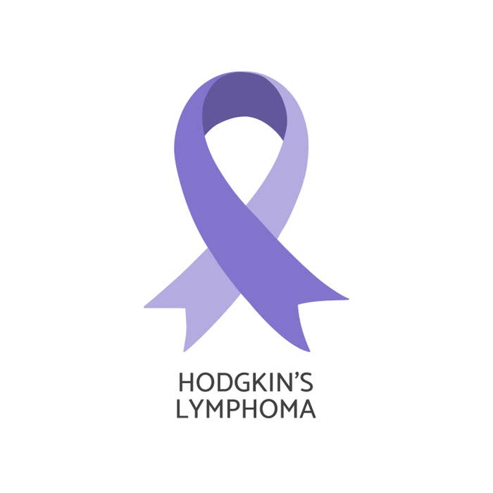 The ribbon symbol for Hodgkin&#x27;s Lymphoma