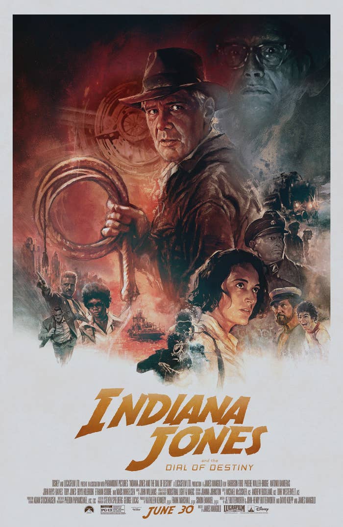 The poster for Indiana Jones and the Dial of Destiny