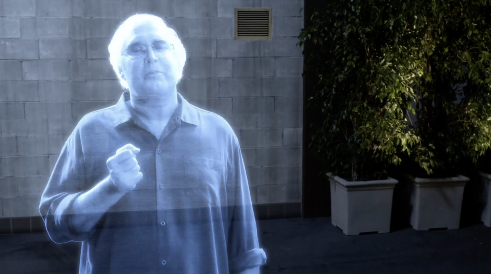 Chevy Chase as a hologram in &quot;Community&quot;