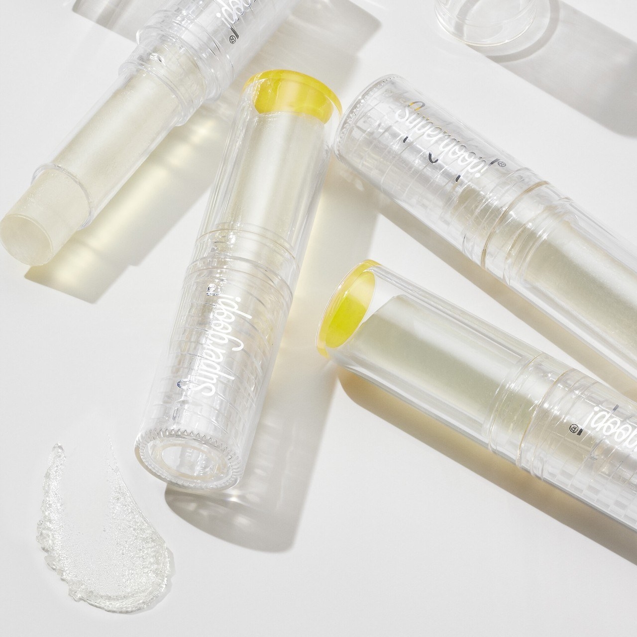clear tube of supergoop lip sunscreen