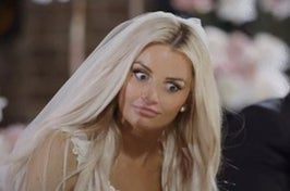 a bride making a WTF face