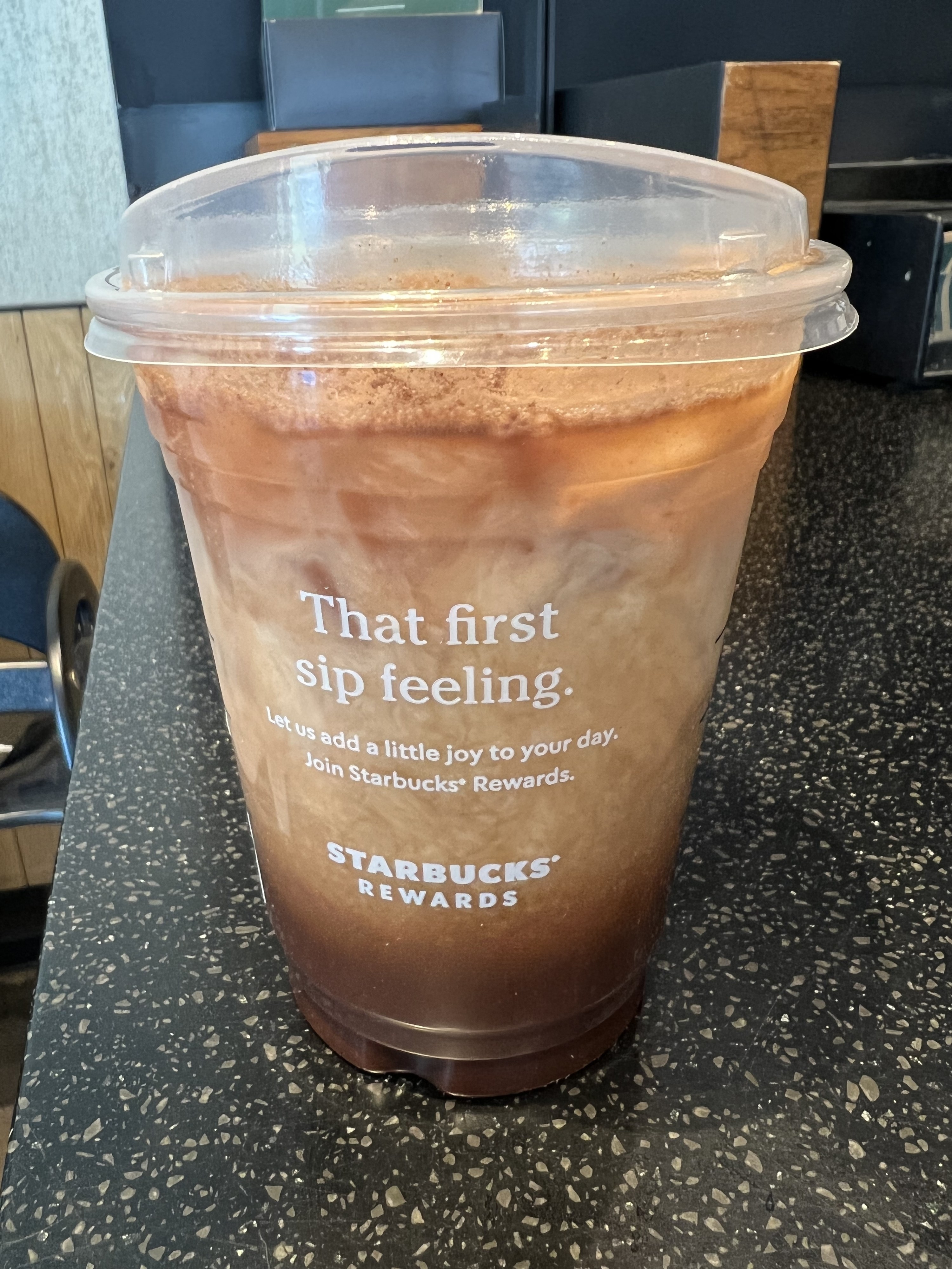 A grande Starbucks iced coffee