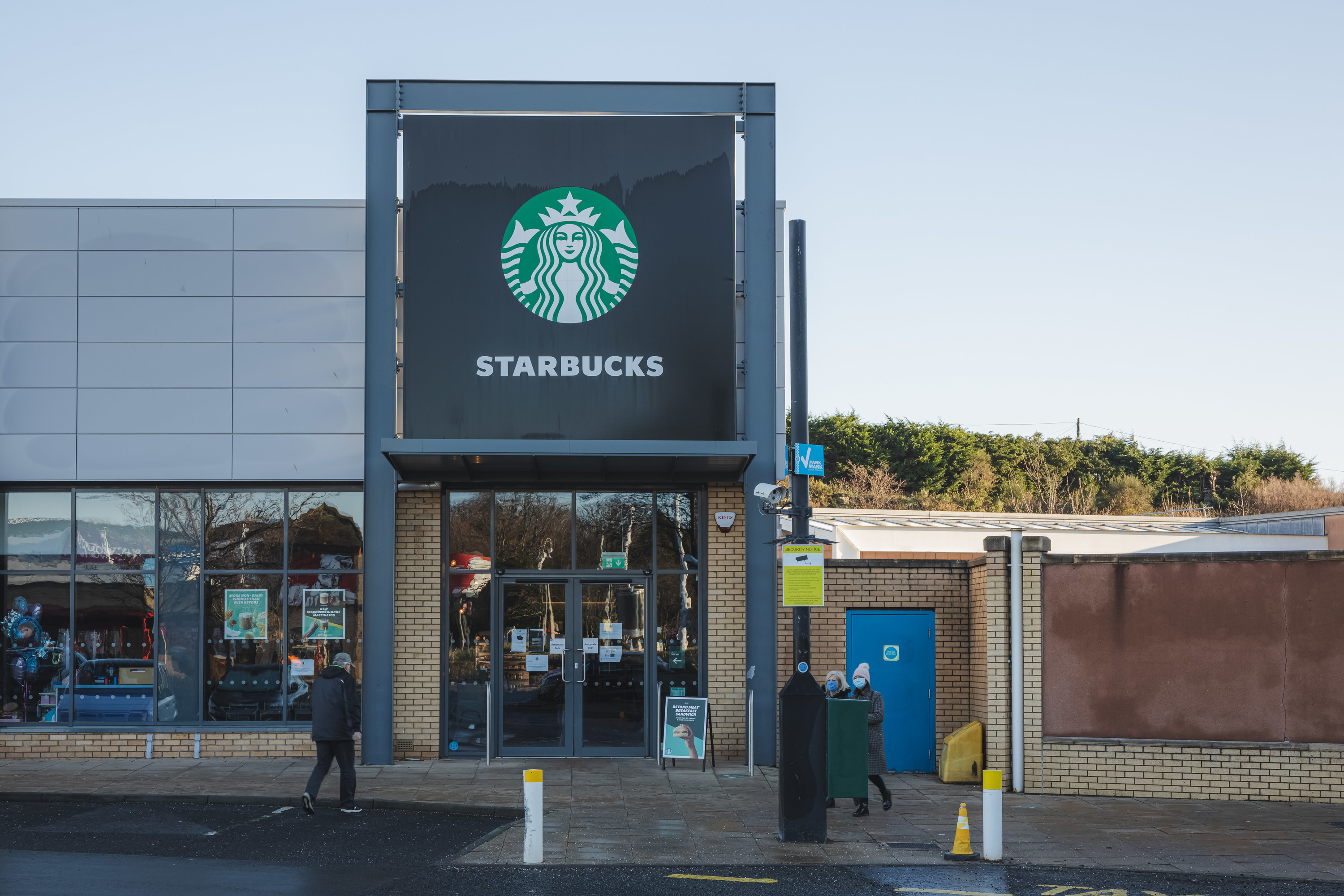 a Starbucks storefront