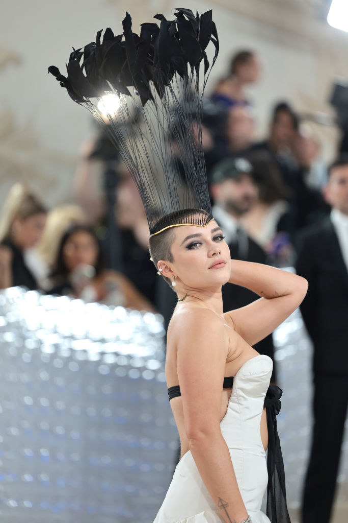 A closeup on Florence Pugh