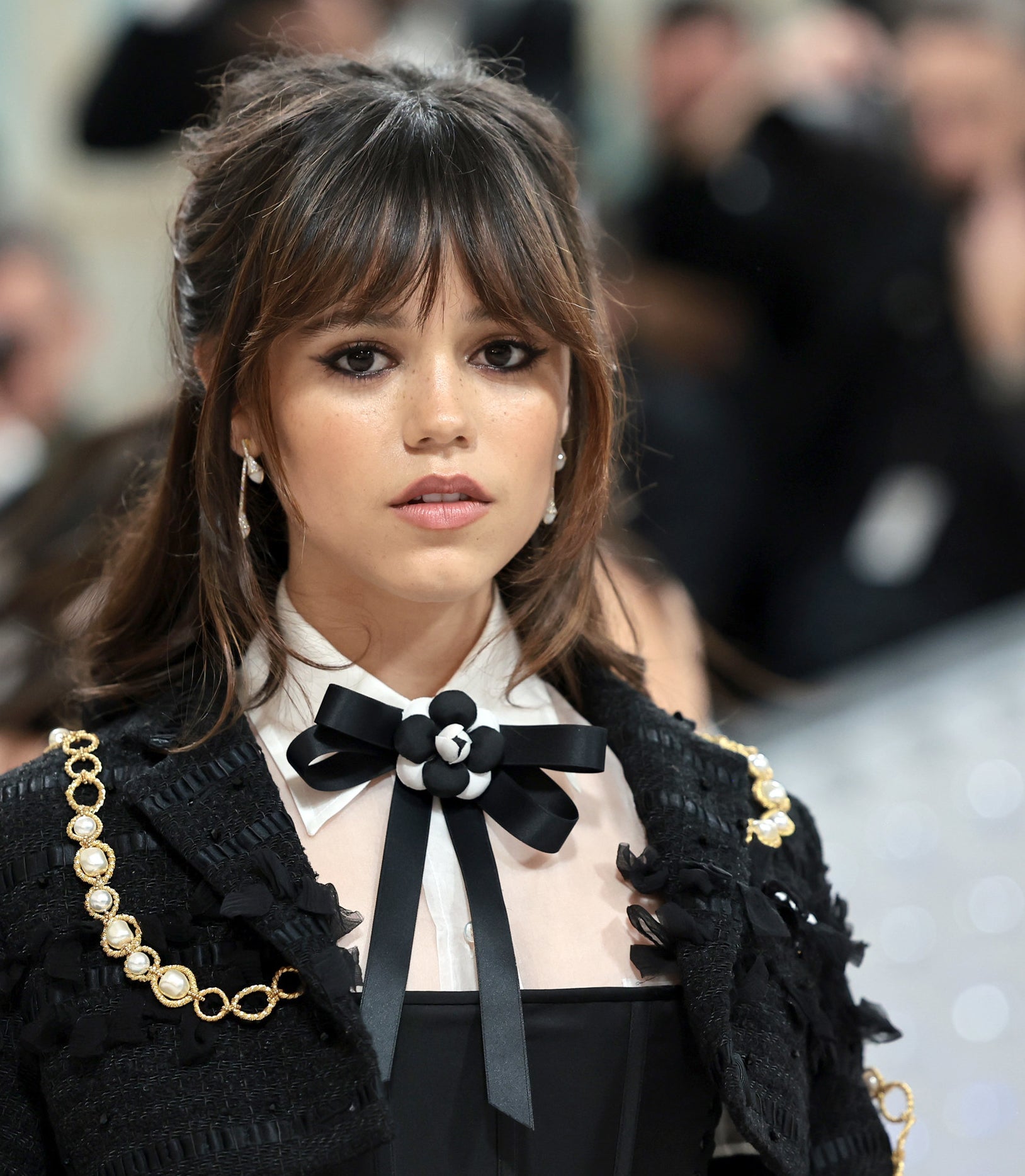 Closeup of Jenna Ortega