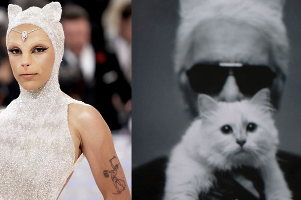 Doja Cat Is Unrecognisable Dressed As Karl Lagerfeld's Cat