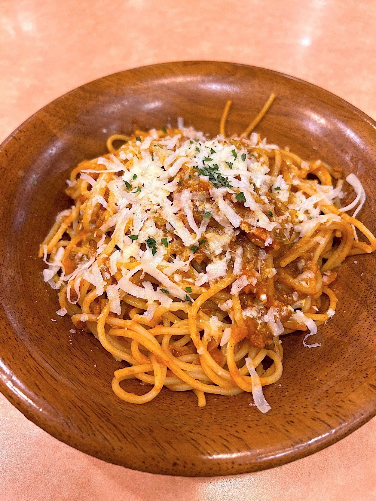 サイゼリヤのおすすめ高コスパメニュー「ミートソースボロニア風」