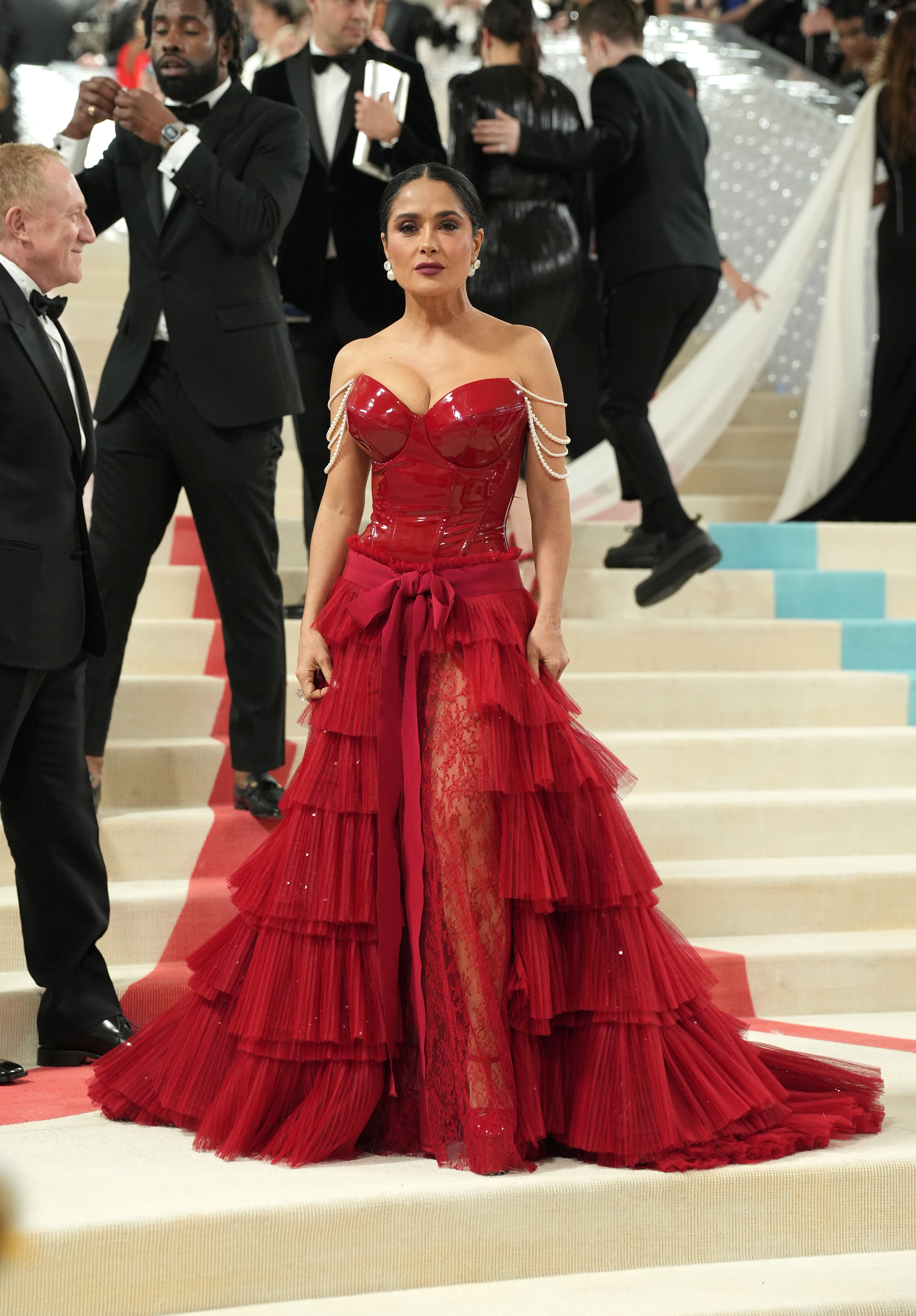 Salma Hayek at her last Met Gala in 2023