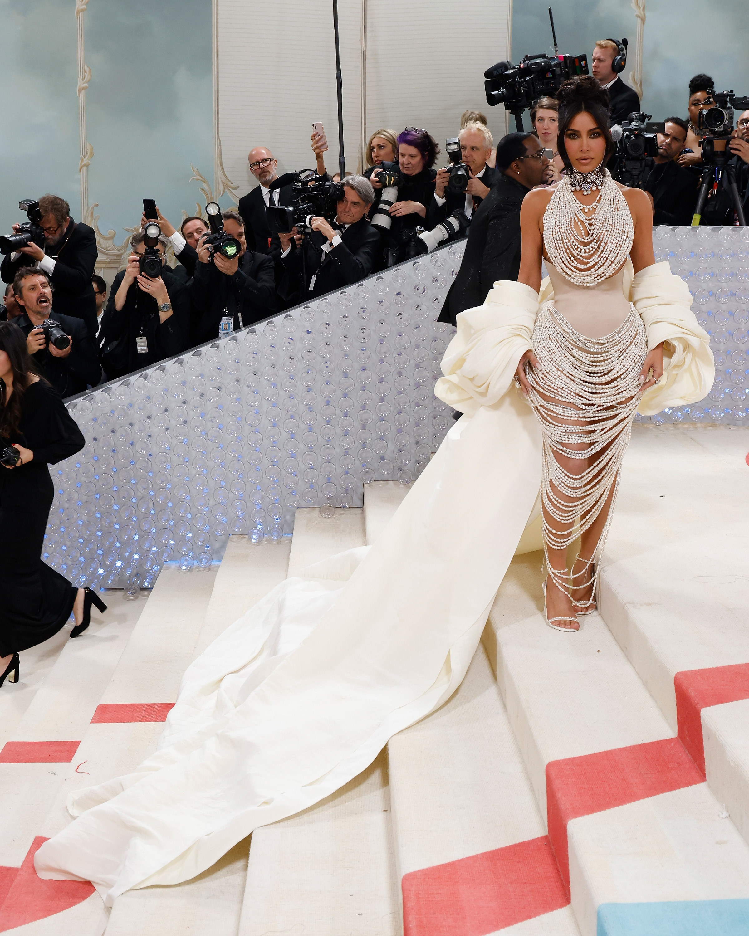 Kim Kardashian at her last Met Gala in 2023