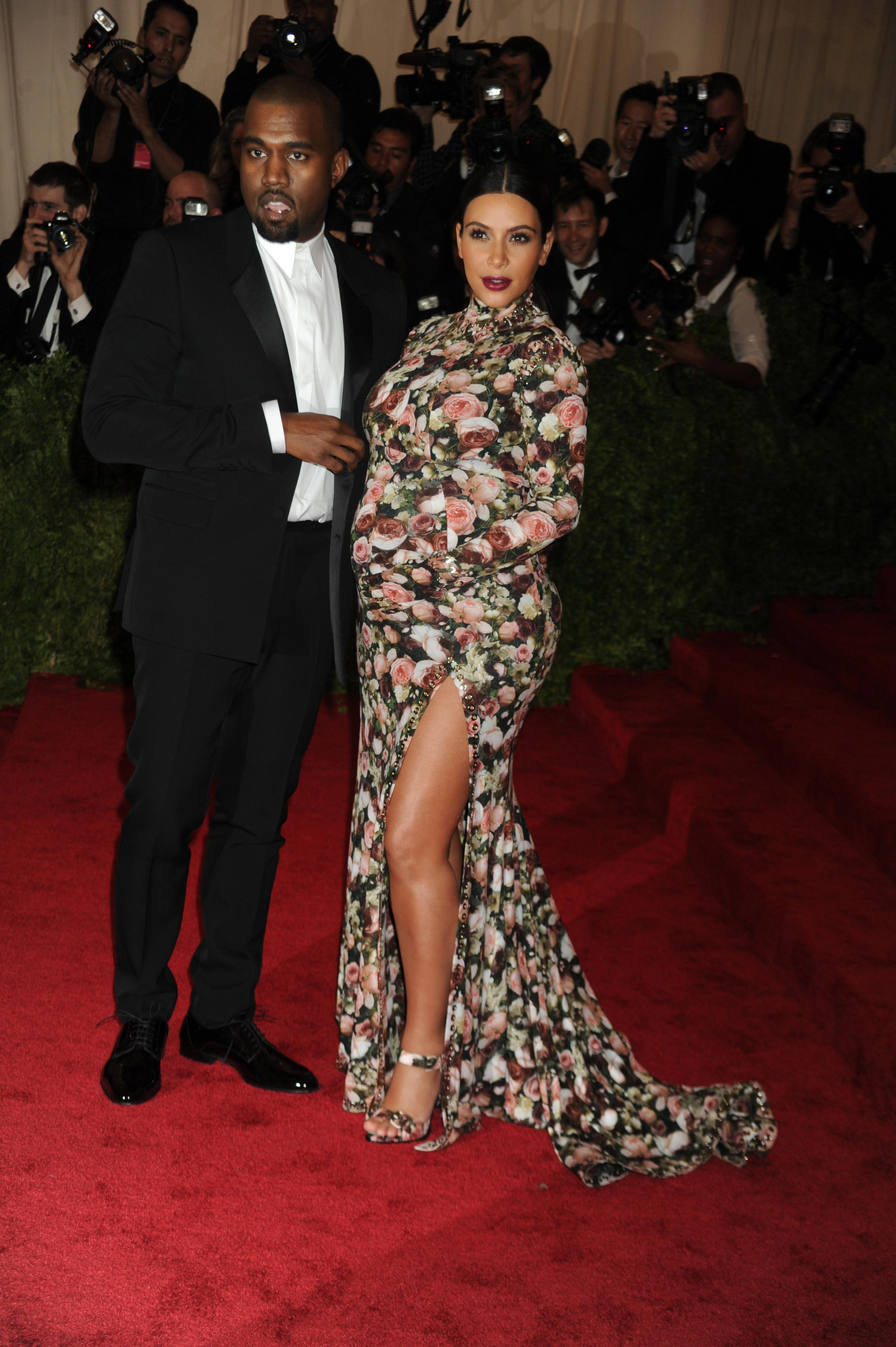 Kanye West and Kim Kardashian