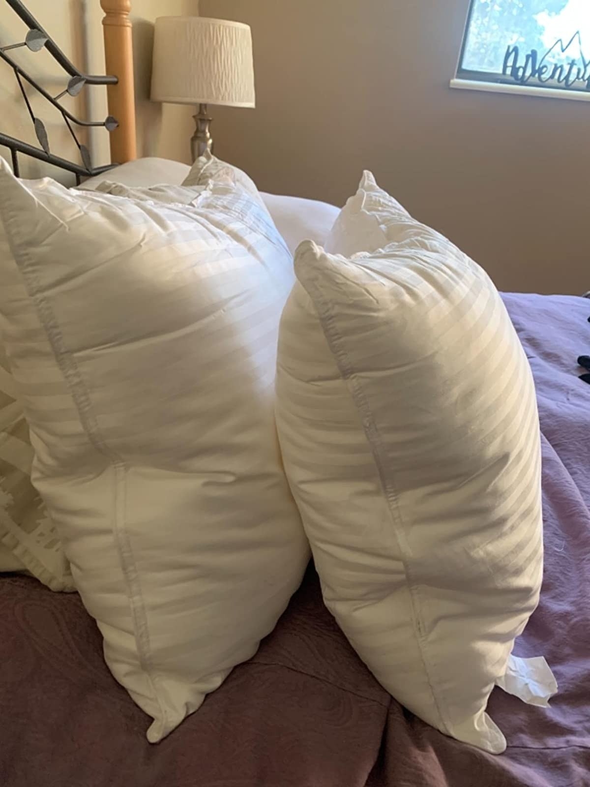 The pillows on a reviewer&#x27;s bed