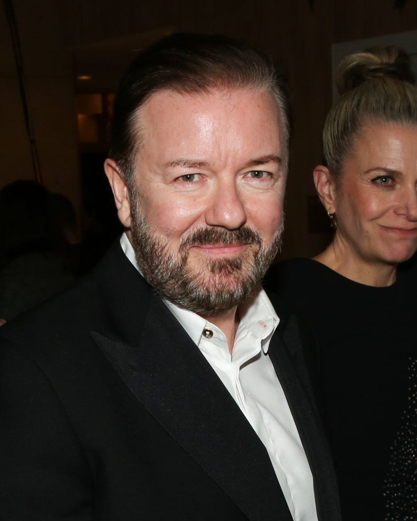 Closeup of Ricky Gervais