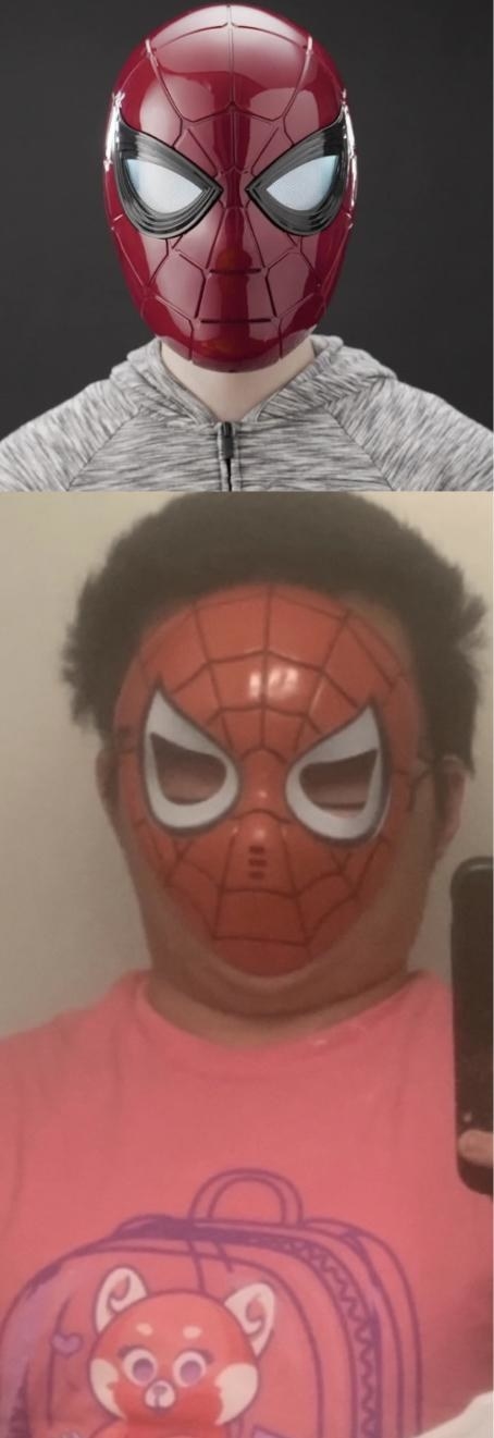 A Spider-Man mask