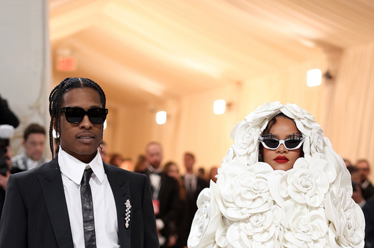 Rihanna and A$AP Rocky at the 2023 Met Gala