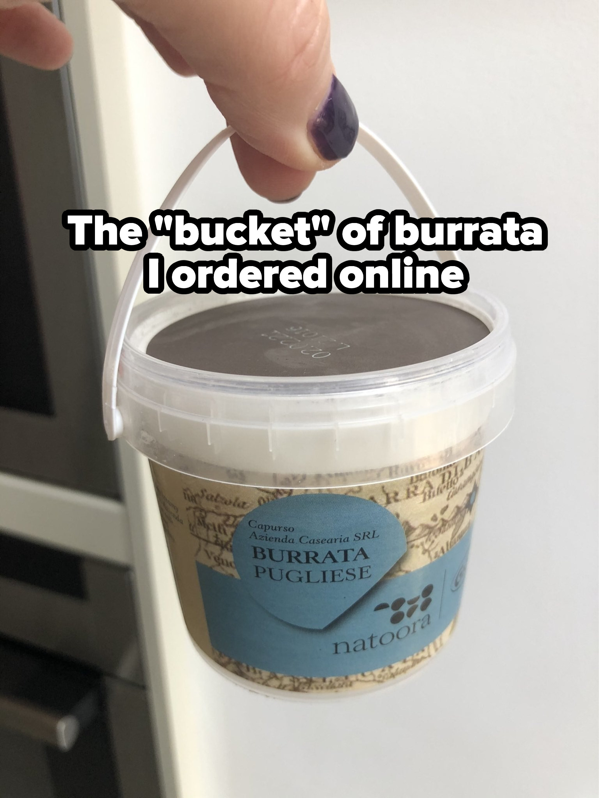 A bucket of cheese