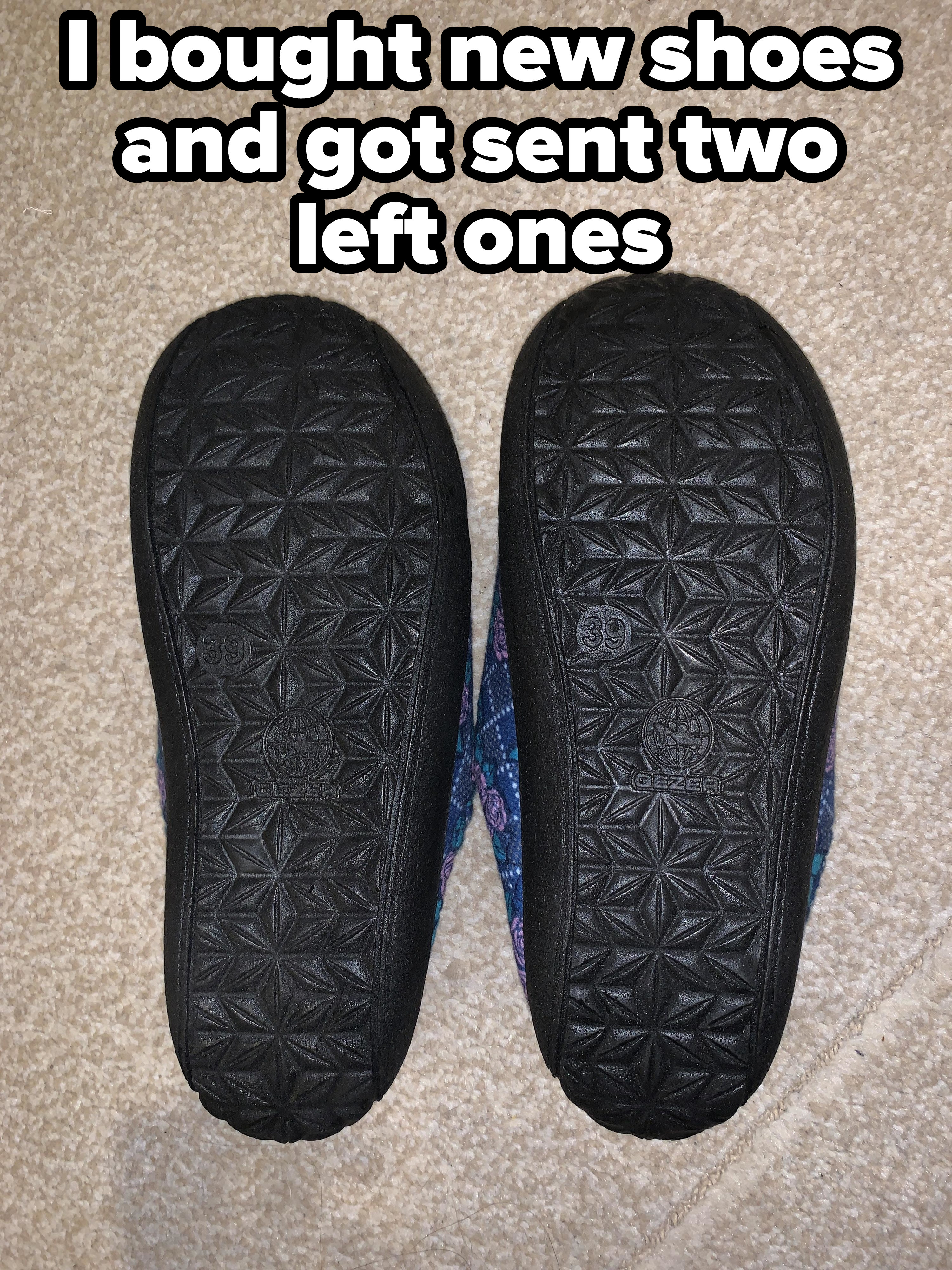 Two left shoes