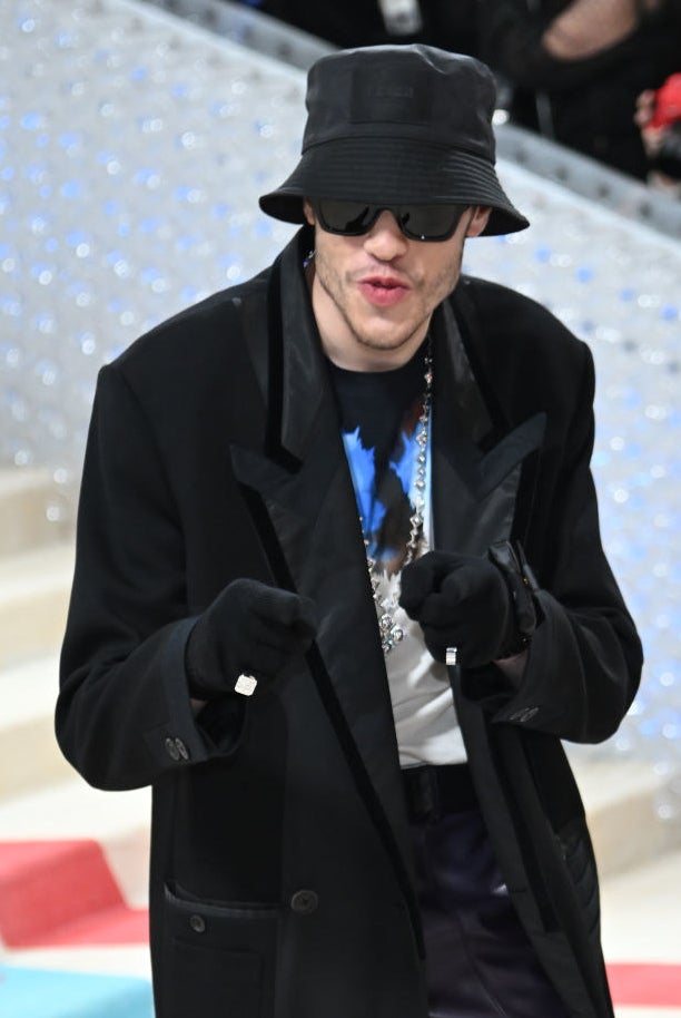 A closeup on Pete Davidson
