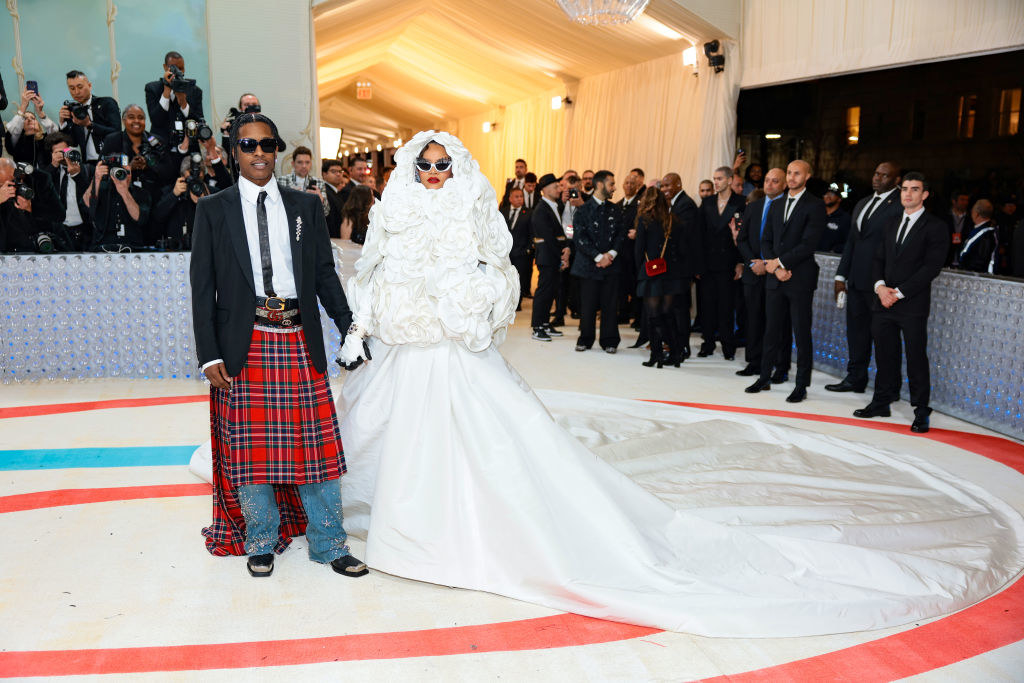 A$AP Rocky and Rihanna attend The 2023 Met Gala