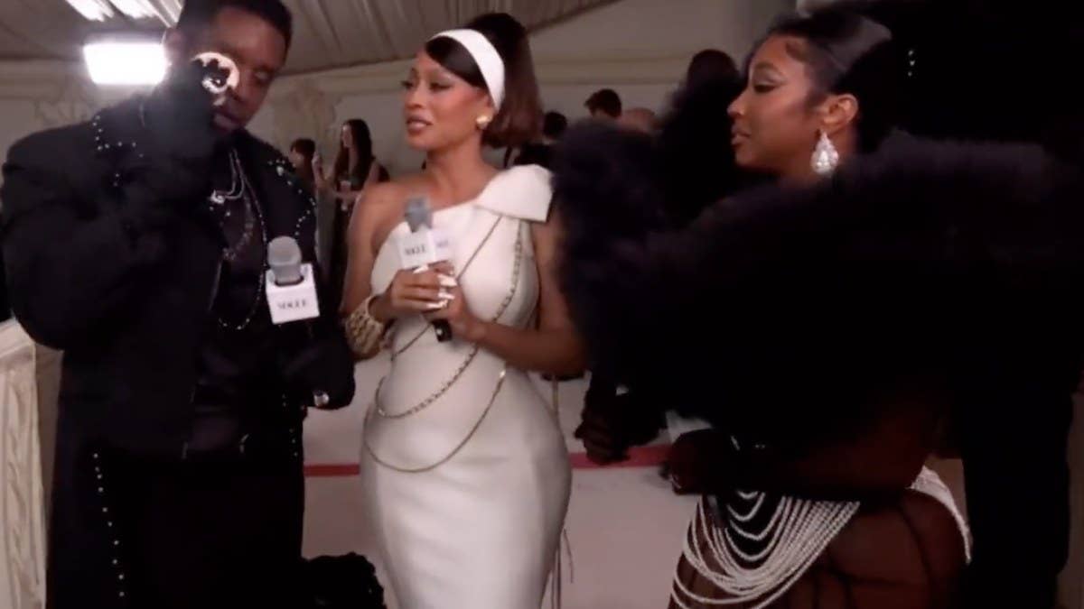 At the 2023 Met Gala, Diddy looked stressed as he answered questions about his relationship status with City Girls rapper and 'Caresha Please' host Yung Miami.