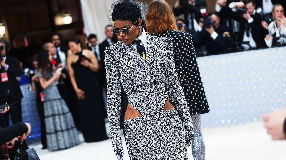 Teyana Taylor snuck Chick-Fil-A into the Met Gala on Monday, where she was seated next to Pusha-T. The rapper captured the moment on Instagram.