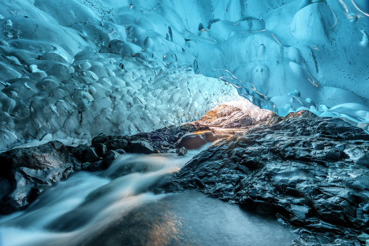 inside the ice caves