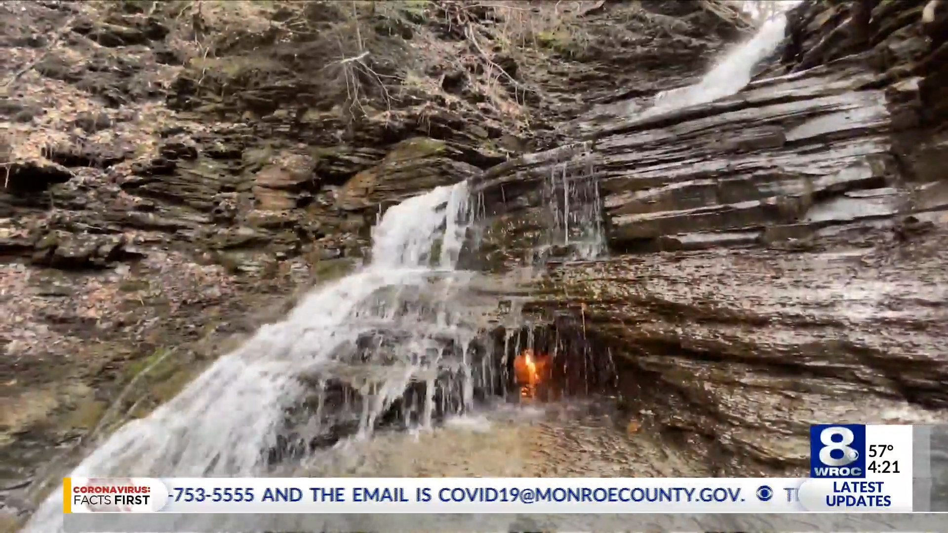 news story about the waterfall