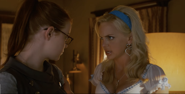 In the film 'House Bunny', Anna Farris' character gives Emma Stone's a stern talk