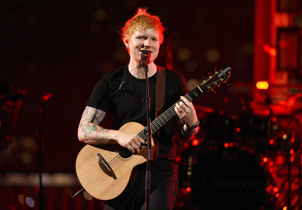 Ed Sheeran onstage