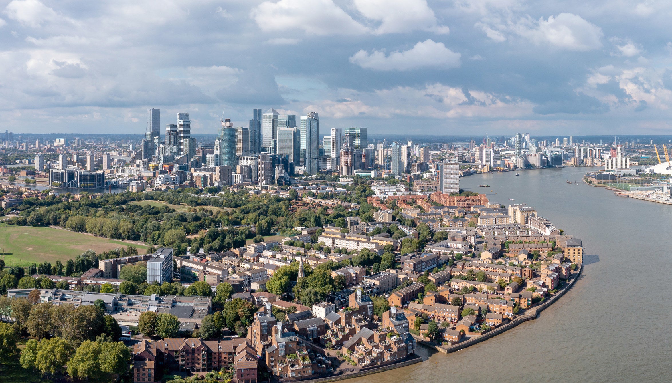 an aerial view of the city of london