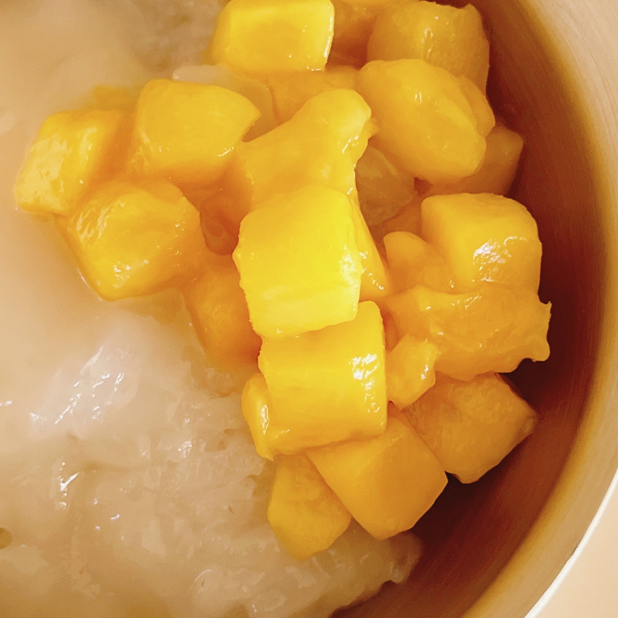 KALDI(カルディ)のおすすめ「もち米とマンゴーのココナッツミルクソースがけ カオニャオマムアン」