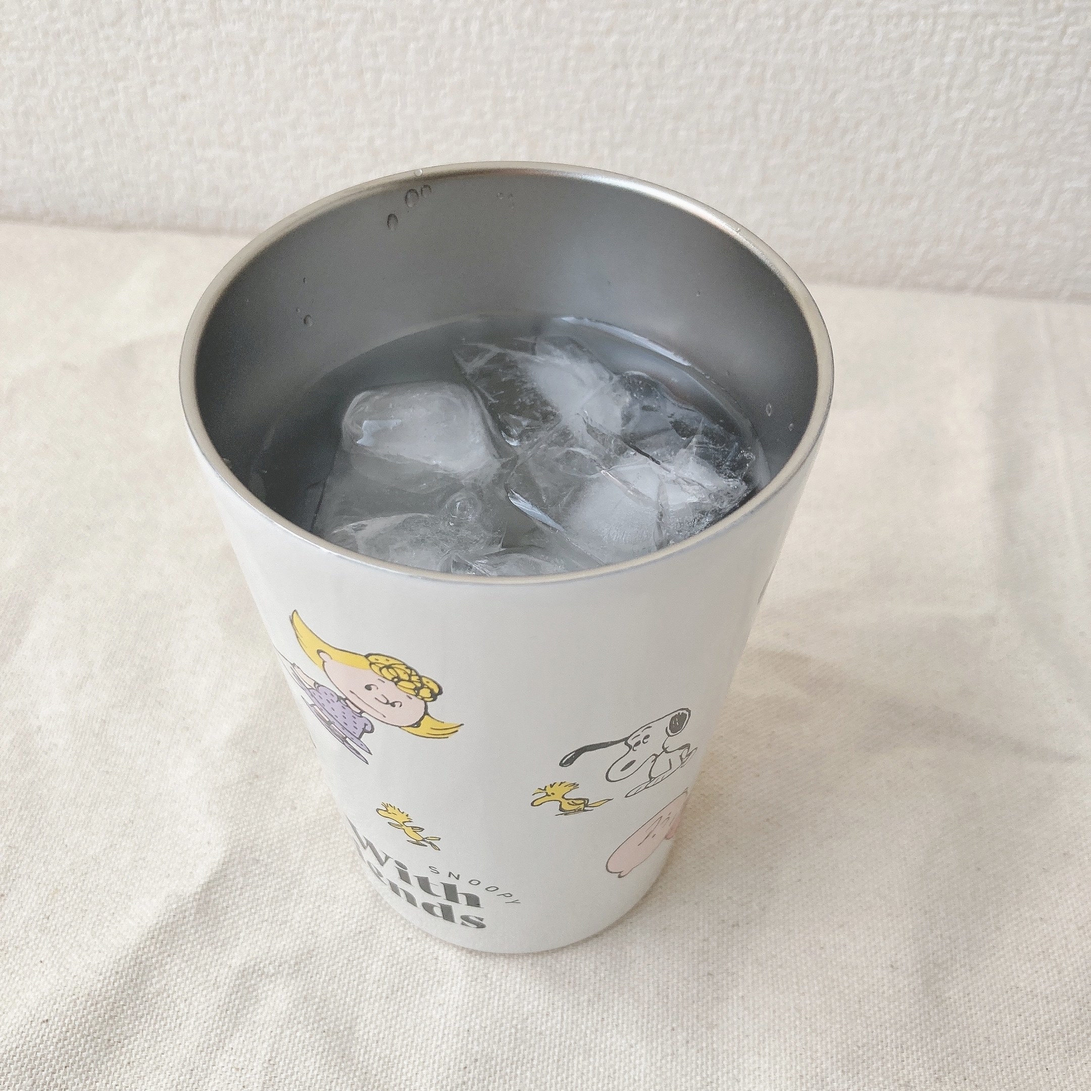 PLAZA(プラザ)で見つけたオススメのタンブラー「スヌーピー PEANUTS ステンレスタンブラー アイボリー」