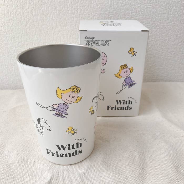 PLAZA(プラザ)で見つけたオススメのタンブラー「スヌーピー PEANUTS ステンレスタンブラー アイボリー」